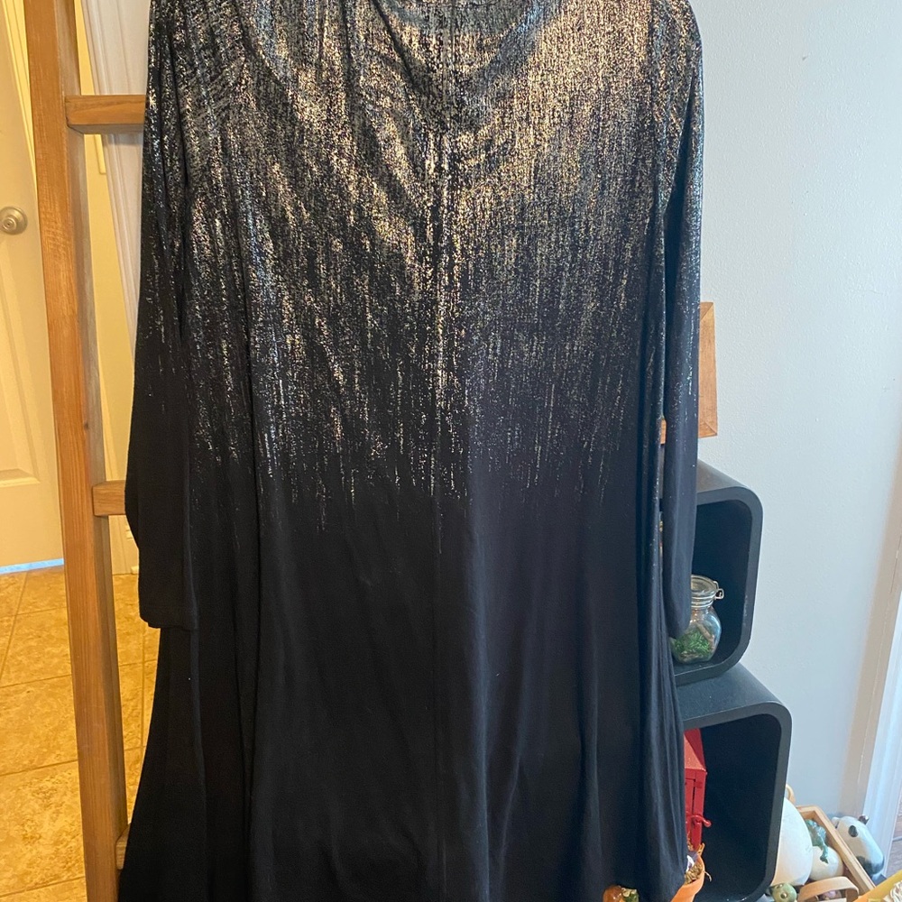 Black and Silver Shimmering Dress